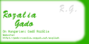 rozalia gado business card